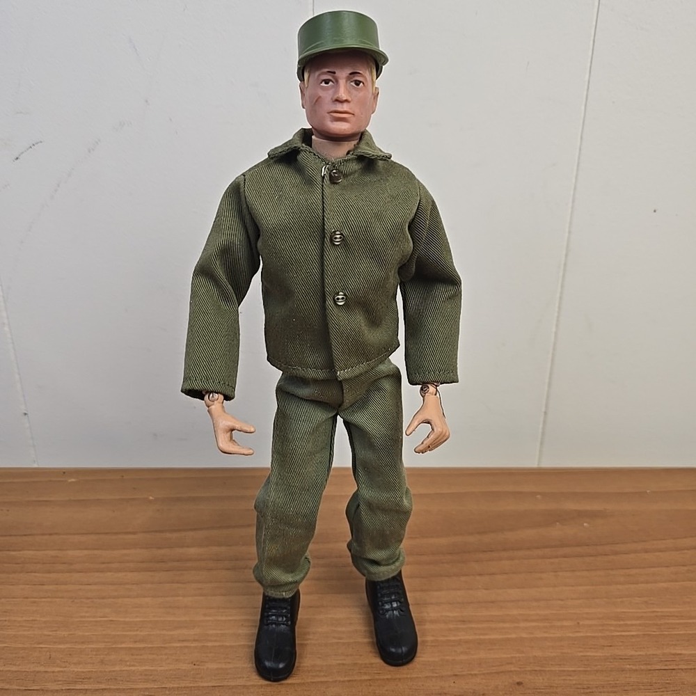 Vintage GI JOE 1964 Early Action Soldier‎ Figure Painted Blonde Hard Hands